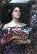John William Waterhouse Gather Ye Rosebuds Sweden oil painting artist